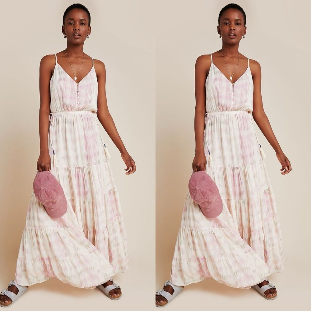 Anthropologie DOLAN Annie Tiered Maxi Dress